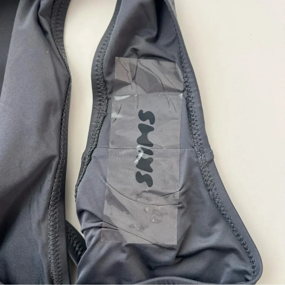 SKIMS Swim Scoop Neck One Piece Swimsuit in Gunmetal‎